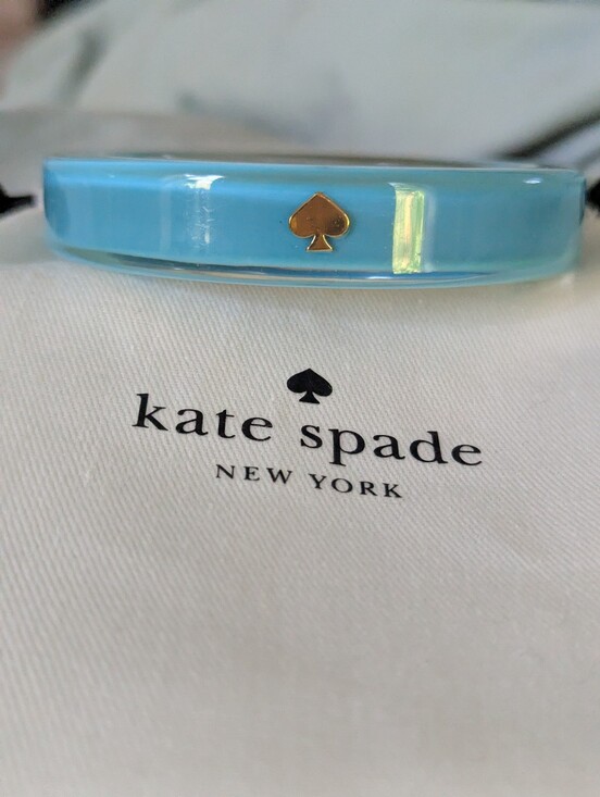 kate spade Accessories - kate spade Turquoise Around Town Bangle with Gold Spade Accent - New In Dust Bag